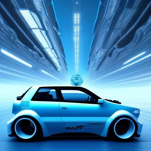 Renault Zoë, futuristic movie, blue,