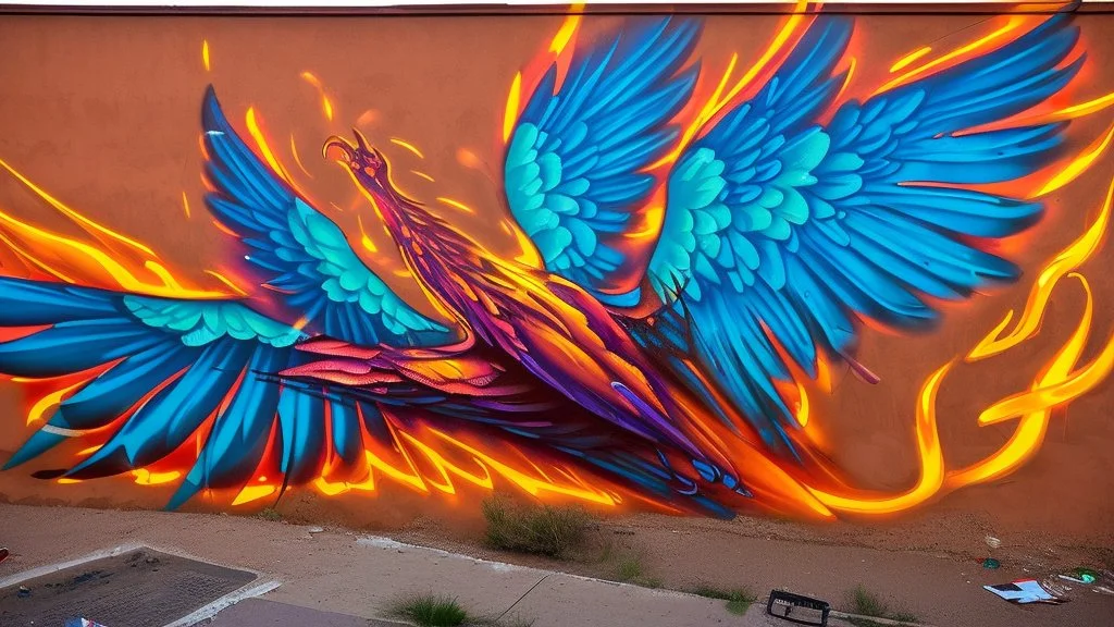 phoenix vitrail street art