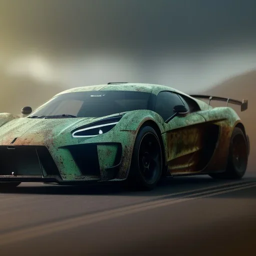 photo of a ultra realistic modified sport car, cinematic lighting, studio lighting, battered, trending on artstation, 4k, hyper realistic, focused, landscape, extreme details, unreal engine 5, cinematic, masterpiece