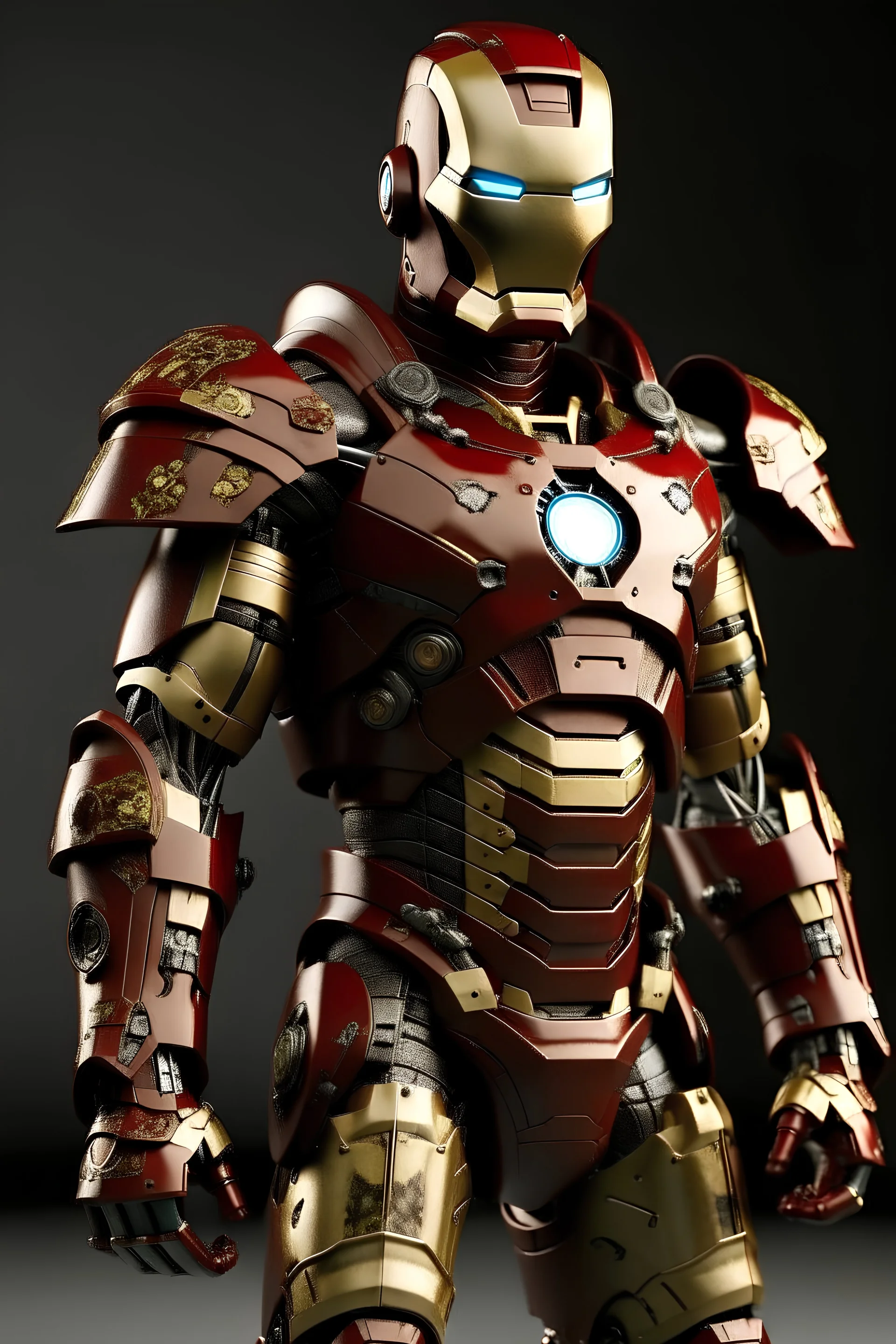 iron man suit modeled after classic samurai with danish/scandinavian flair