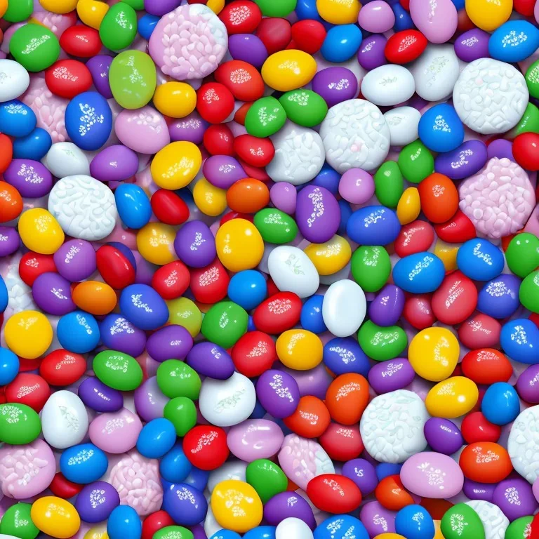 2d texture, seamless, repeatable, cake,candy, ultra realistic jellybeans,chocolate, highly detailed, 8k