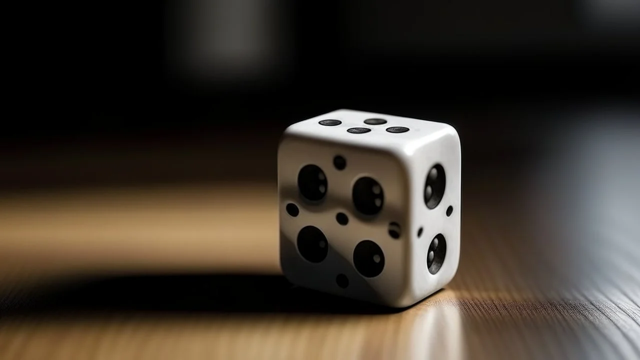 pair of dice on a table