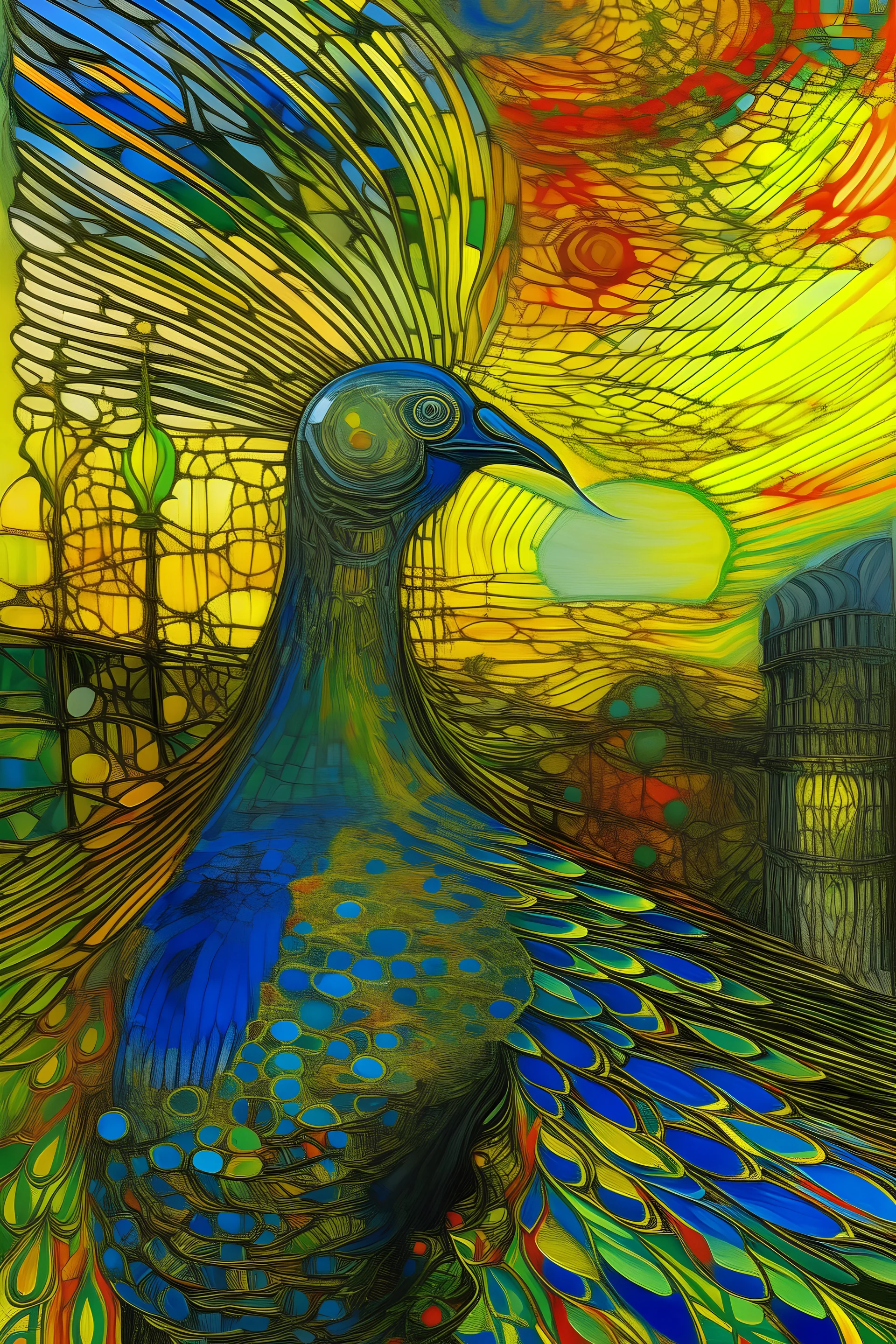 AI as a Stochastic Parrot; Van Gogh; Hundertwasser; Giger; Golden Hour; Iridescent; Controversial; Superbly Detailed; Stupendous