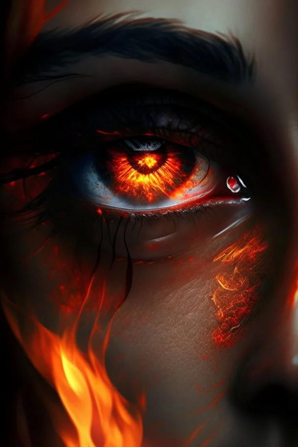 fiery eyes