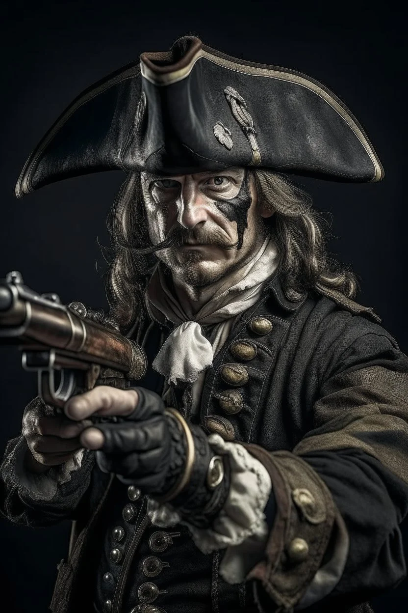 Pirate with gun