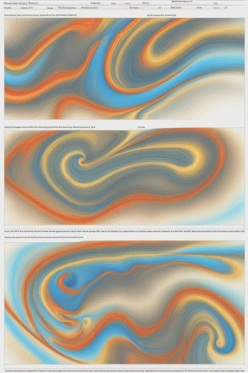 Vorticity map, partial derivatives equation, turbulence