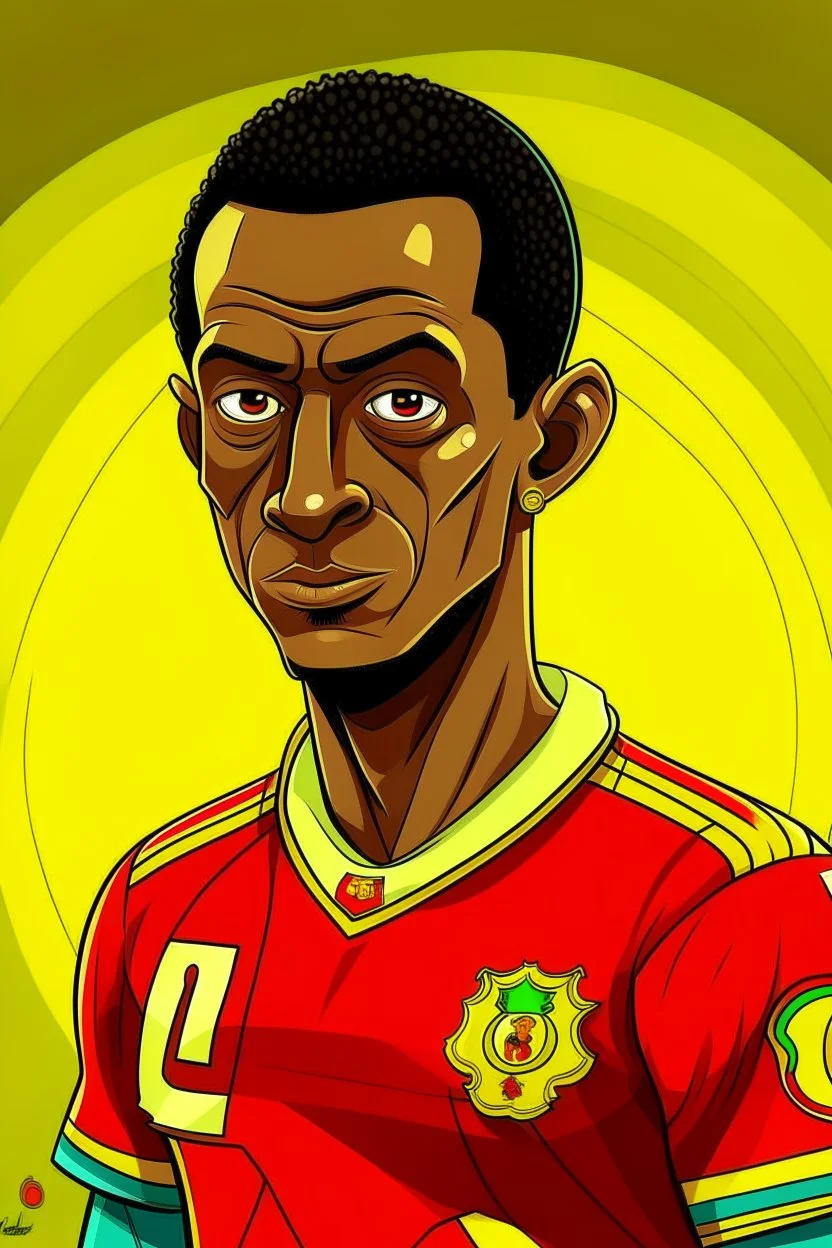 Jeremy Doku Belgian-Ghanaian footballer ,cartoon 2d