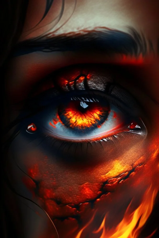 fiery eyes