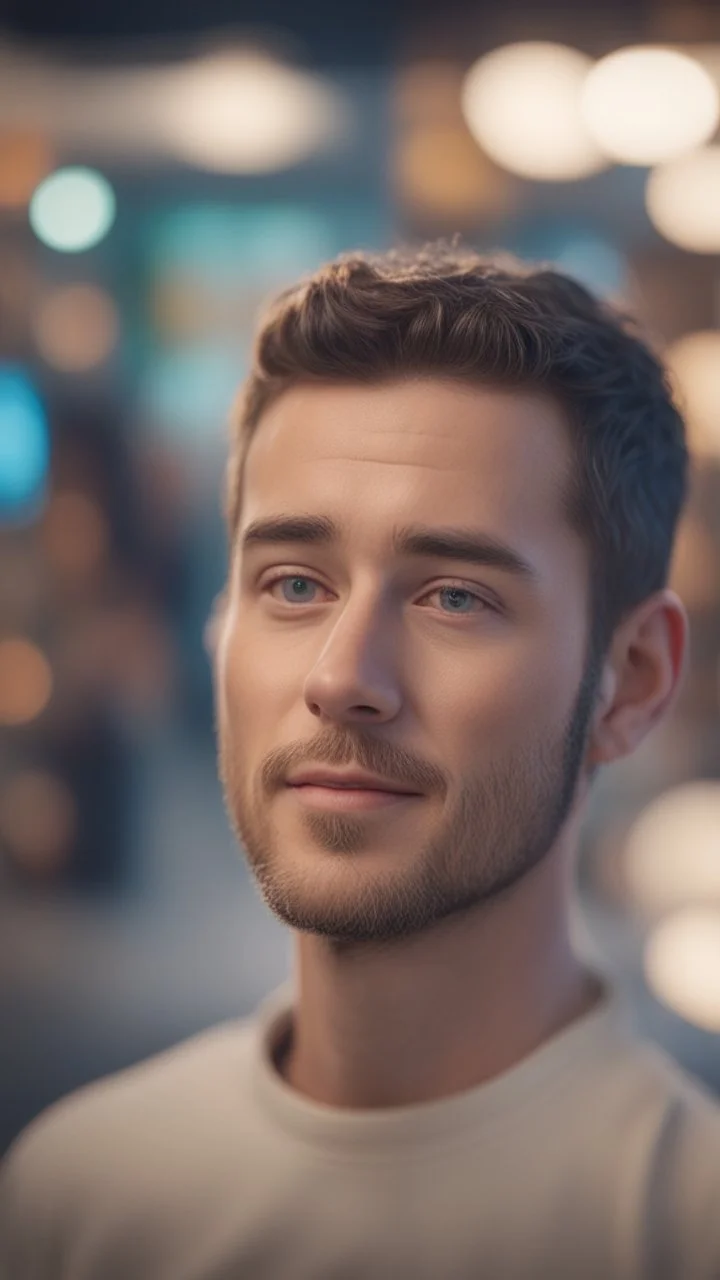 the guy who skipped the commercials according to youtube ,bokeh like f/0.8, tilt-shift lens 8k, high detail, smooth render, down-light, unreal engine, prize winning