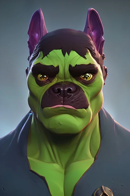 alien french bulldog musculature hulk body HD strong french bulldog hulk marvels Warcraft 64k