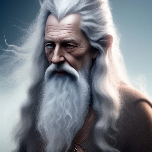 White Sculpture gandalf full body, greek sculpture style, full body, fresco background, hyper realistic, 8k,