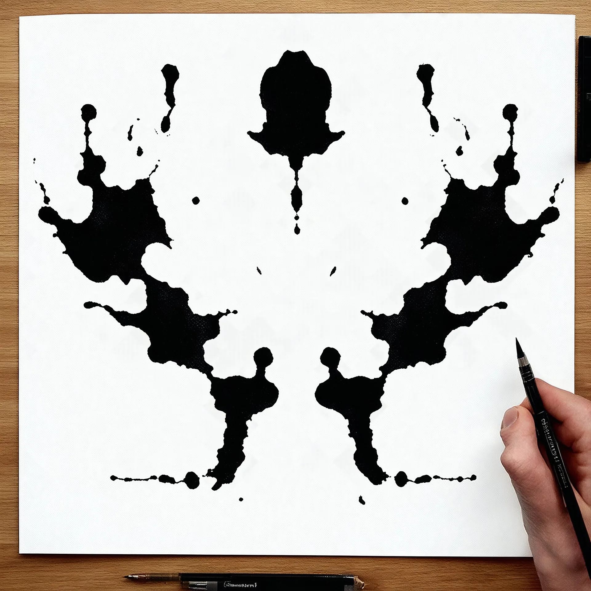 draw a Rorschach inkblot