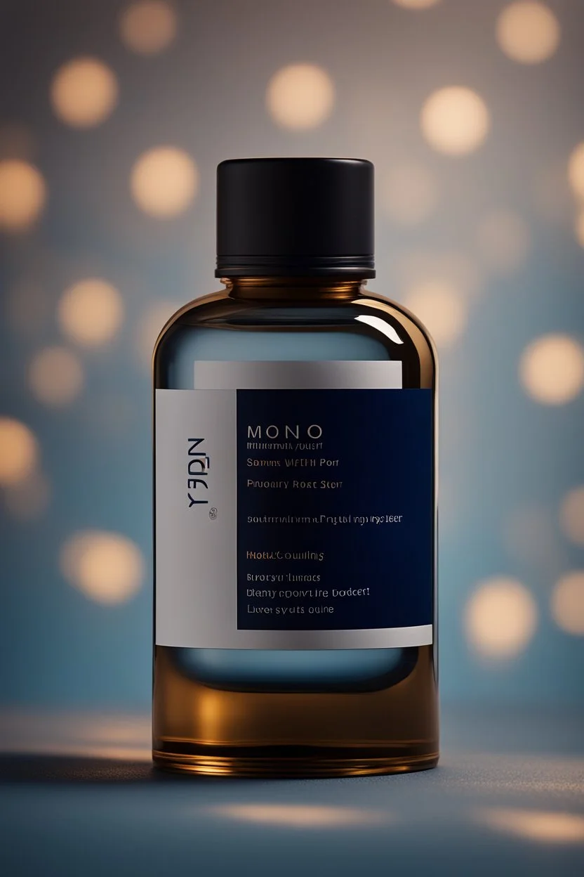 create a high quality minimal poster for mono product reveal photo with nice photography techniques from a brass Coupling wall elbow fitting , dark semi blue background, a dreamy blurred bokeh background with excellent warm lighting, on a luxury scenes in a studio splash clear water , on a pice of velvet