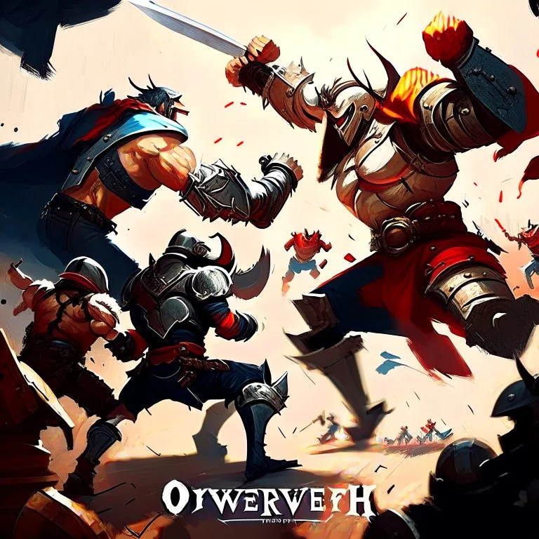 Overwach game. cool fight with all heros