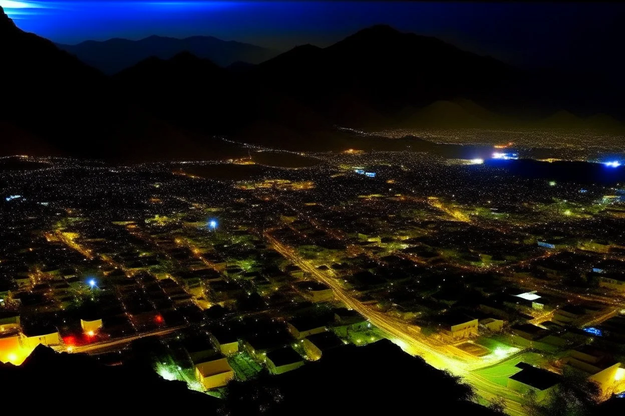 Quetta city night view