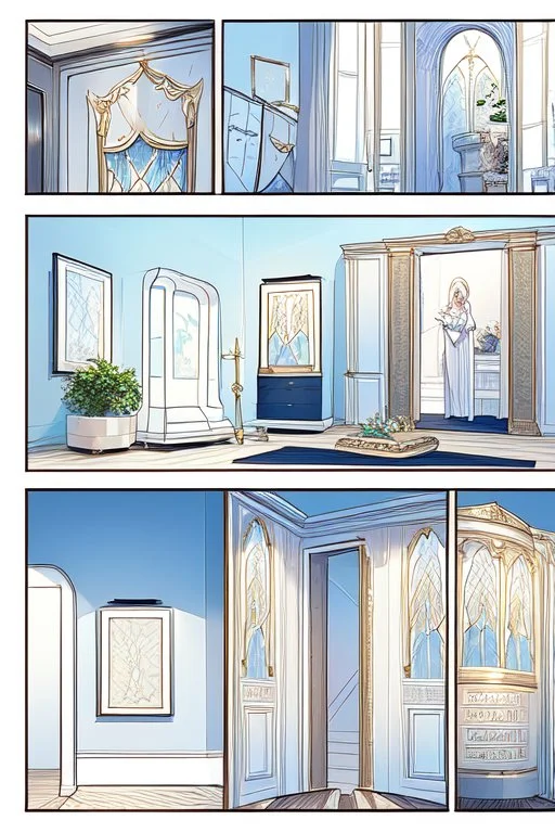 Comic Story, a Queen Batoul would sit with her team called the Tea Majlis. Her team consisted of: - Live Barbie game - Comedian Jim Carrey - Former U.S. President Donald Trump In a large room with wide windows from which the light of nature, light colors, plants, modern furniture, and modern interior design enter. They were thinking of a new interior design for the palace. Meanwhile, they drank cinnamon tea and watched series "Friends"