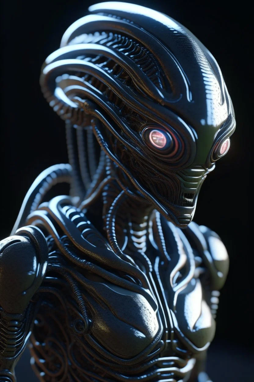 robot alien ,3d 4k octane render, smooth, sharp focus, highly detailed, unreal engine 5,