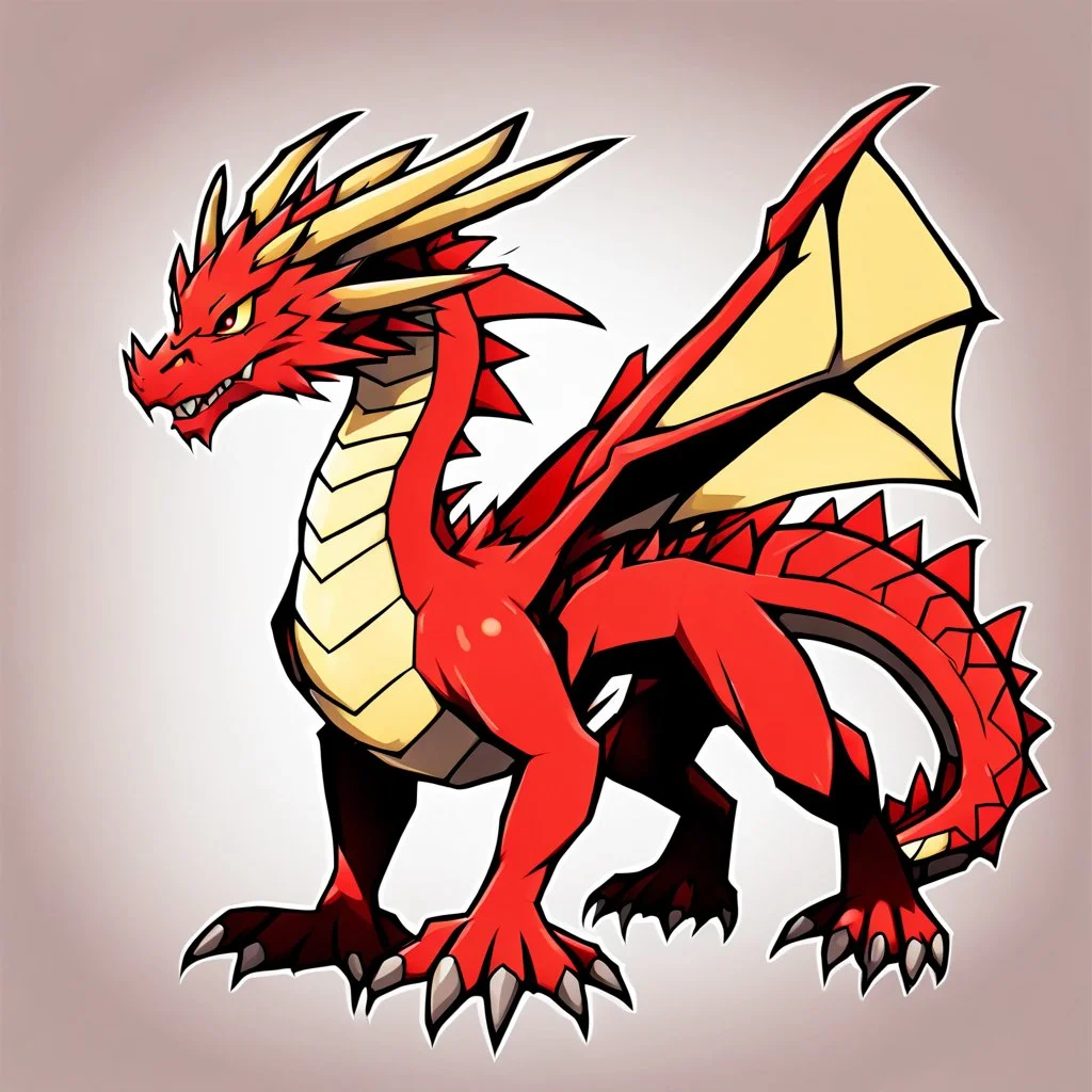 Dragon in pokemon style