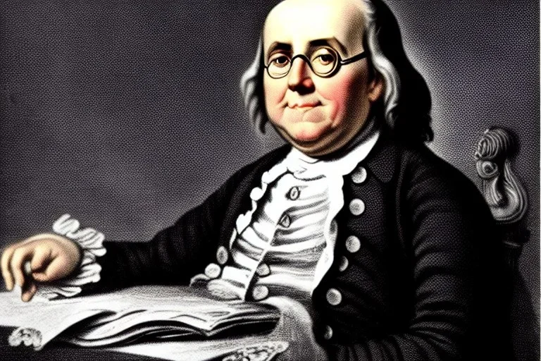 Ben franklin as a baby