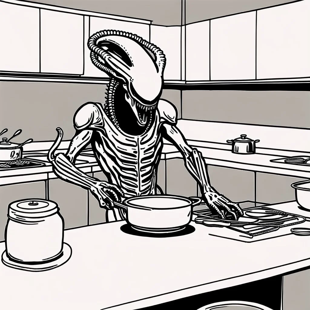 Xenomorphs have a cooking show.