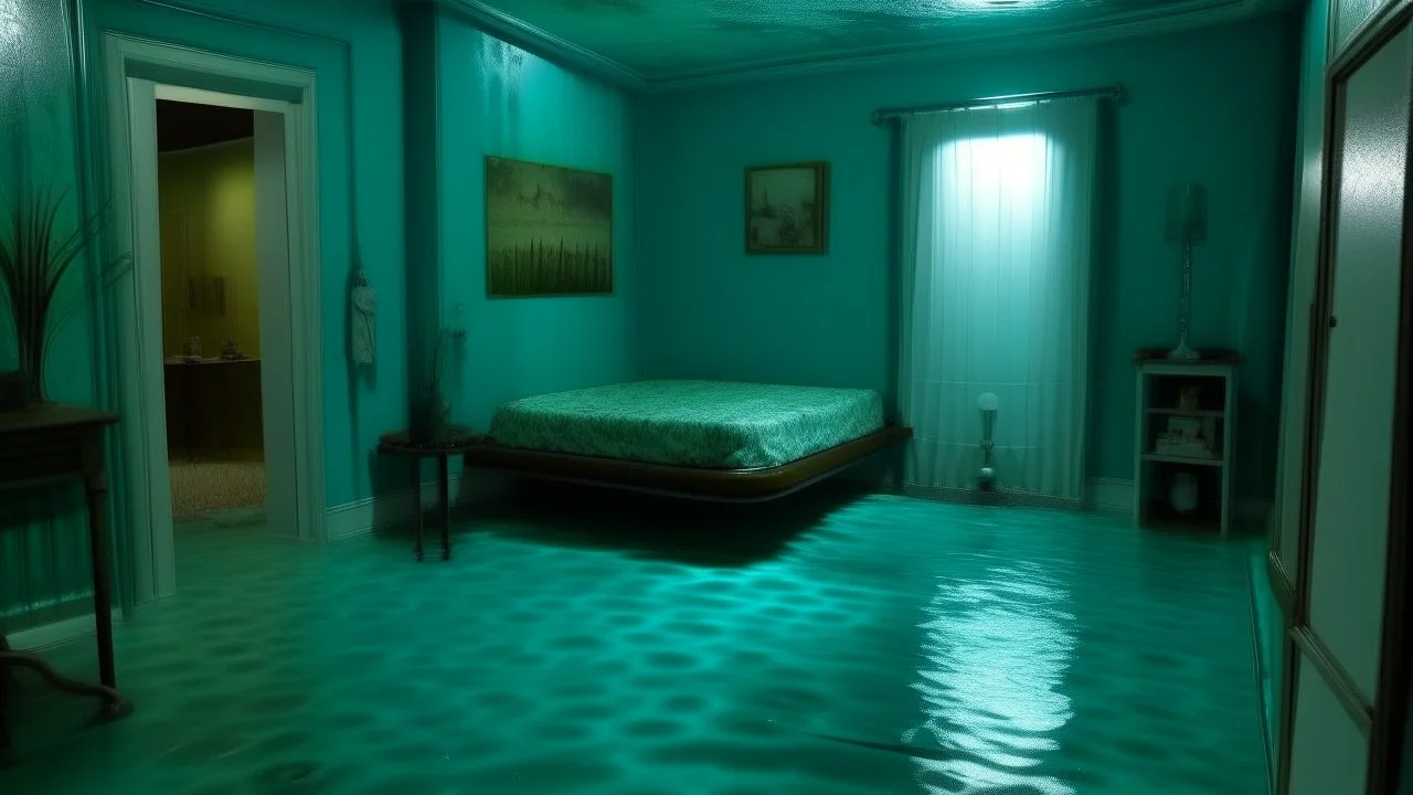aqua room (a room filled with water)