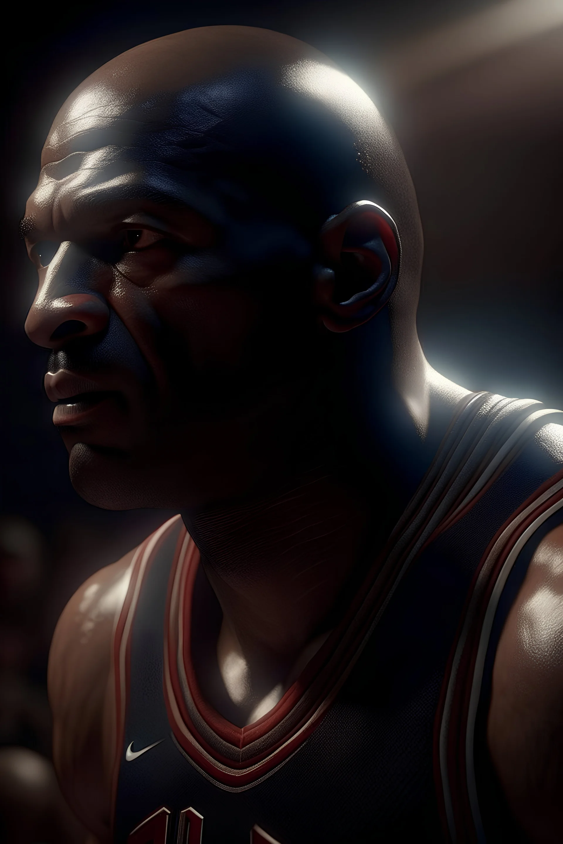 WILL TO POWER EMBODIED IN WILL TO POWER EMBODIED IN Michael Jordan as basketball player, photo realistic, invincible, focused, godpower, divine, smooth, extremely sharp detail, finely tuned detail, ultra high definition, 8 k, unreal engine 5, ultra sharp focus