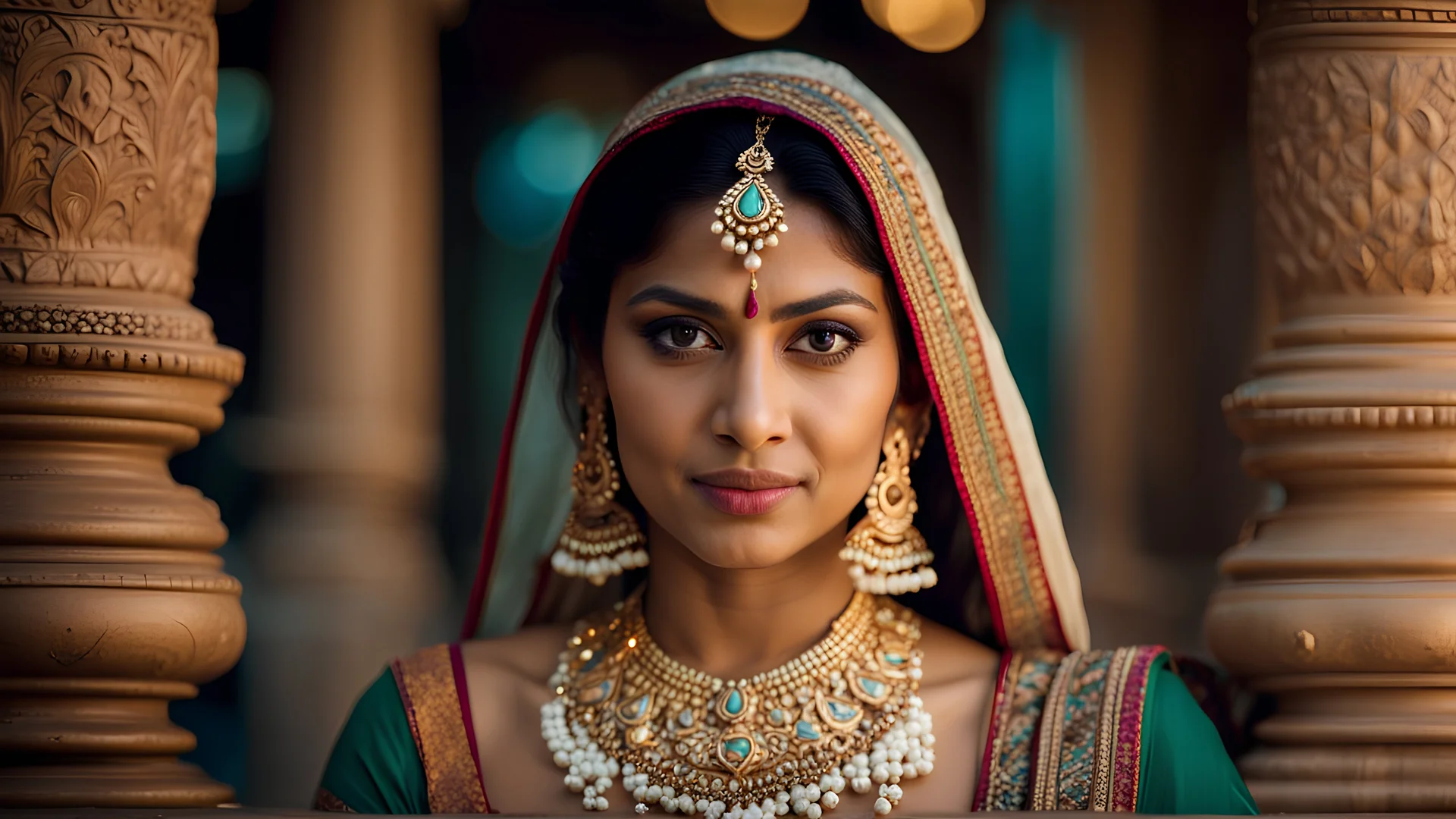 An incredibly detailed beautiful Indian woman, Award winning photography, exotic, curvy figure, romantic mood, expressions, Cinematic lighting, no blur, sharp focus, photorealistic, insanely detailed and intricate, real photography, epic scene, 8k, Shot on a Hasselblad high format camera with a 100mm lens. Unmistakable to a photograph. cinematic photography and lighting. 4k, 8k, 16k, full ultra hd, high resolution --ar 3:2 --v 5 --upbeta --Screen Space Reflections --Diffraction Grading --Chroma