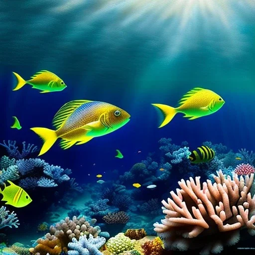 Great Barrier Reef, Australia,extremely detailed digital painting, high resolution,8k, realistic, beautiful, volumetric lighting, mystical colors ,perfectly centered image, perfect composition, rim light, beautiful lighting,masterpiece, stunning scene, raytracing, anatomically correct, in the style Van Gogh and robert e howard and Ken Kelley and Ohrai Noriyoshi and Simon Bisley and tomzj1.