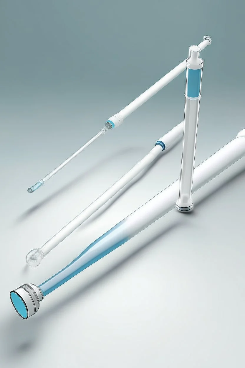 Provide a simple realistic photo of medical catheters