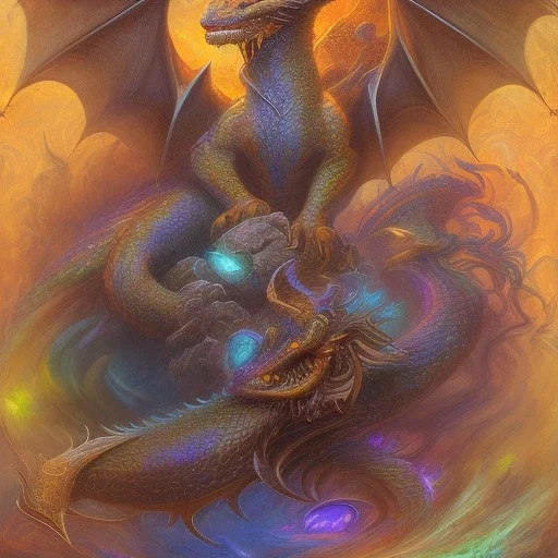 dragon, mythical, beast monster, legend dnd, Josephine Wall rutkowski kinkade artgerm dragon