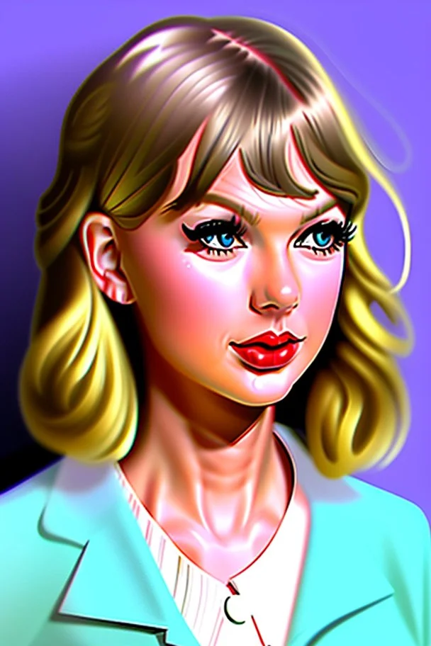 make a portrait of a 1960's Taylor Swift