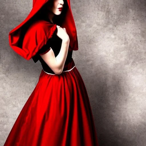 amorous, gorgeous red riding hood