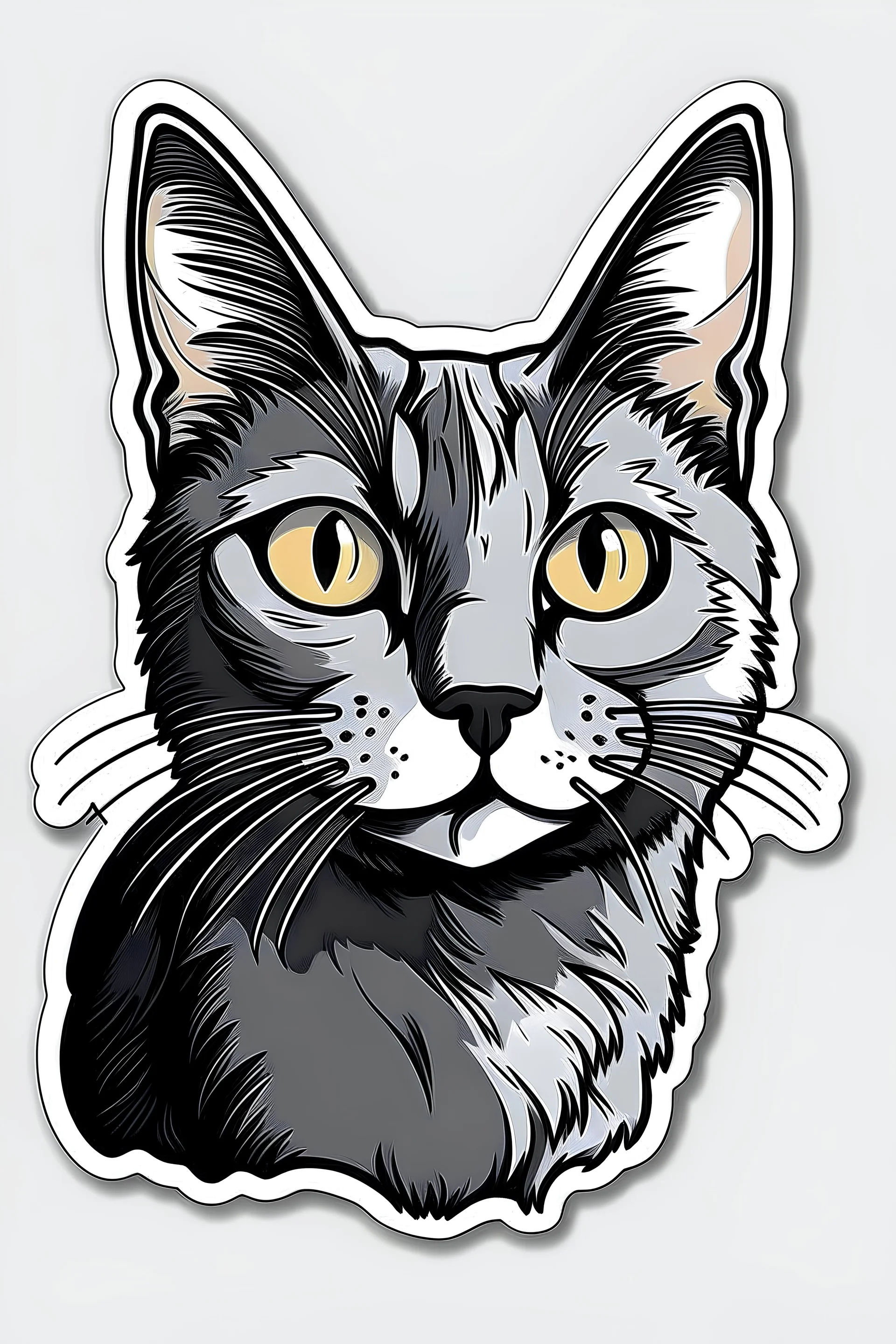 Cat sticker