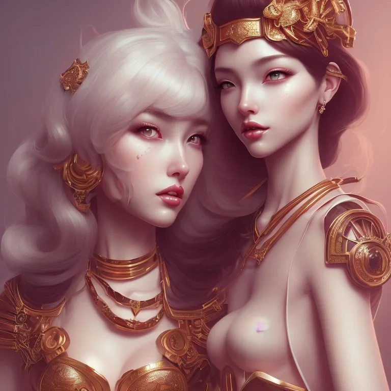 A pin up and beautiful fashion dreamlke japan girl with lv jewelry, character art, art by artgerm, wlop, loish, ilya kuvshinov, hyperdetailed, 8 k realistic, symmetrical, global illumination, radiant light, frostbite 3 engine, cryengine, dof, trending on artstation, digital art, chanel, dior, fantasy and detailed and intricate background