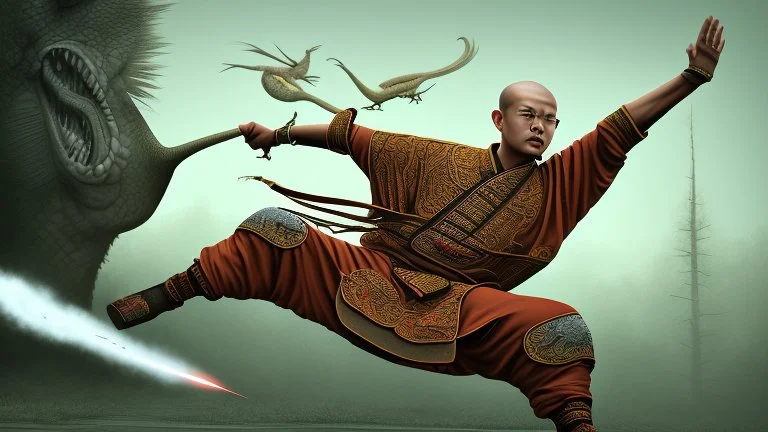 shaolin master vs dino