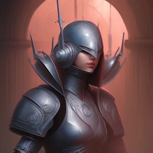 sango fantasy, fantasy magic, intricate, sharp focus, illustration, highly detailed, digital painting, concept art, matte, artgerm and paul lewin, masterpiece, mercury armor