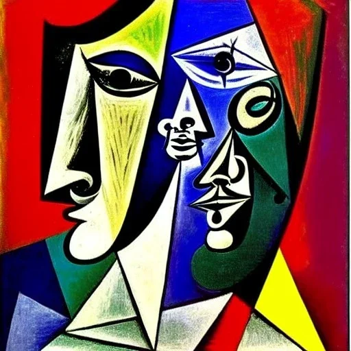 Portrait of a cool rock n roller by Picasso