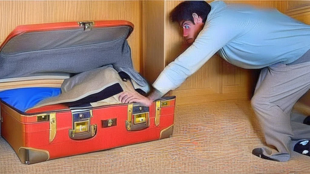 paranoid housekeeping thief hiding baggage in their trunk