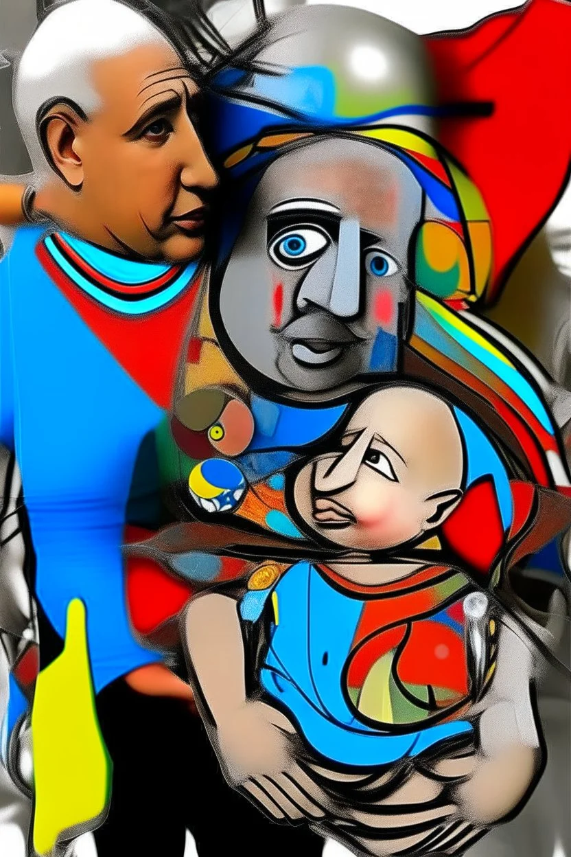 expressionism, Pixar style, in abstract art Basquiat, Picasso, Miro, Kandinsky, Klee, Birell, Fairey, Ardon, Buffet aand Picasso style, HD --s 750 --v 5.1 --style raw, water color