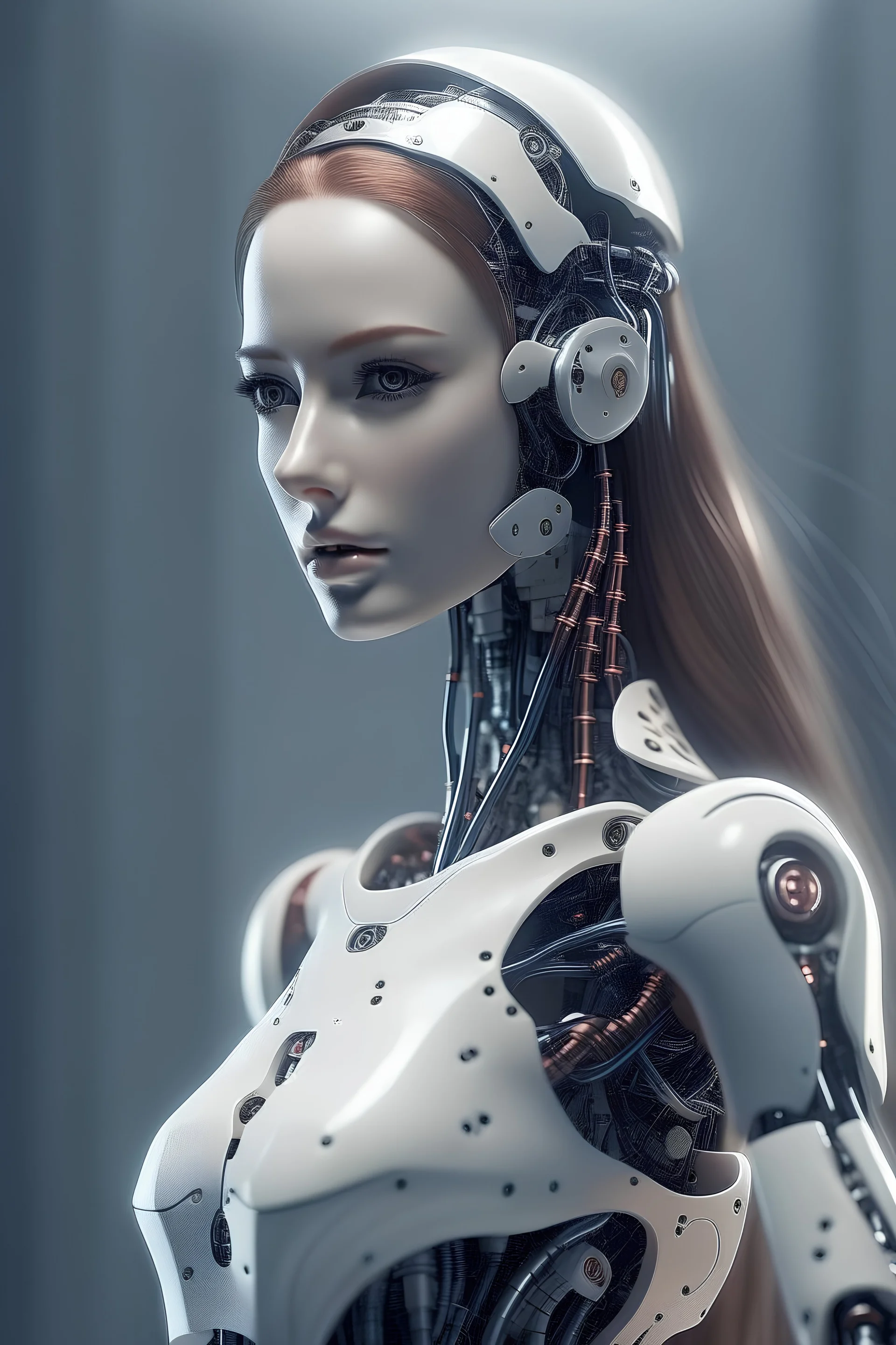 beautiful woman robot