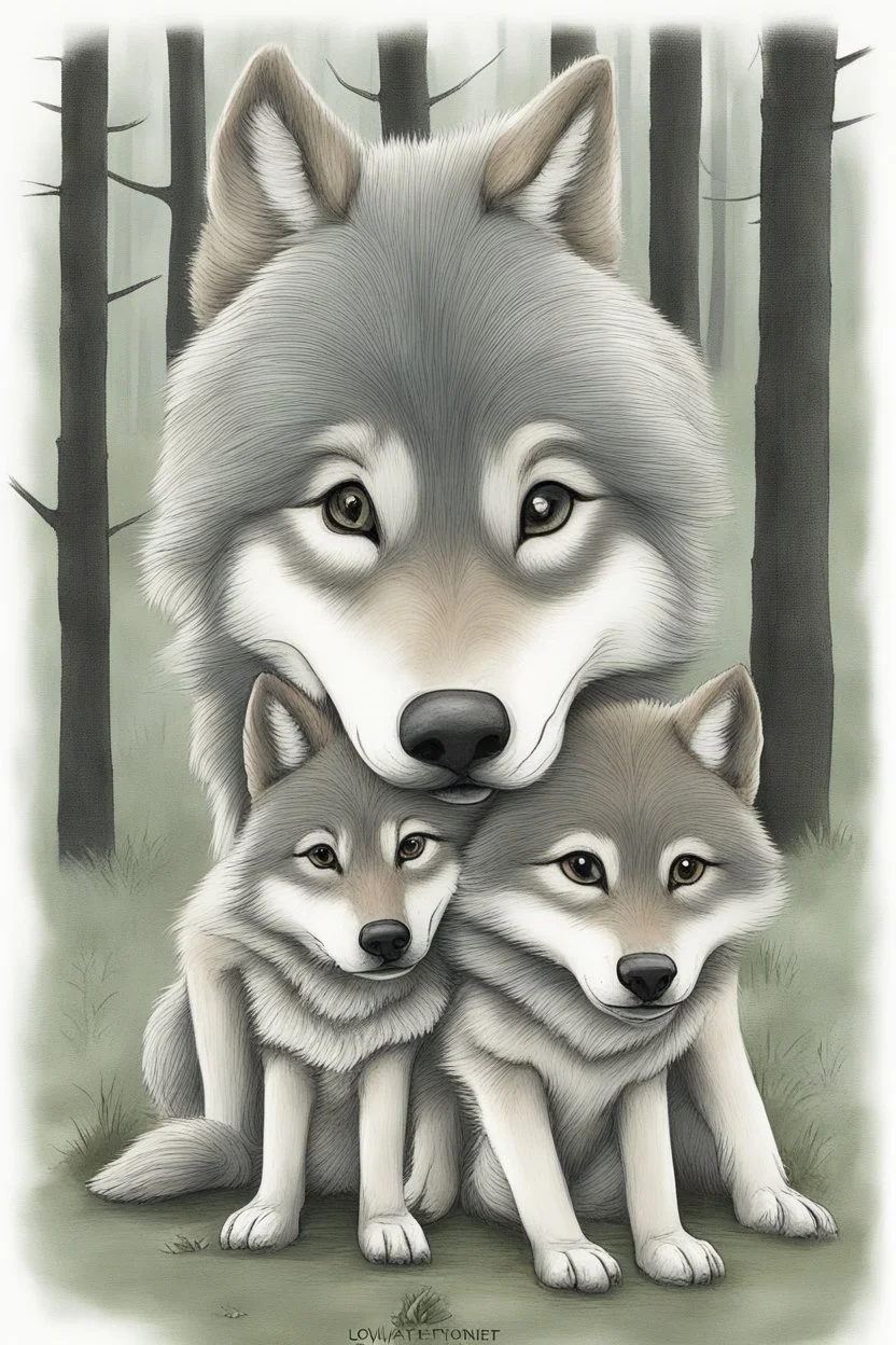 two wolves 1.honest wolf and 2.commercial wolf funny by lovatnet
