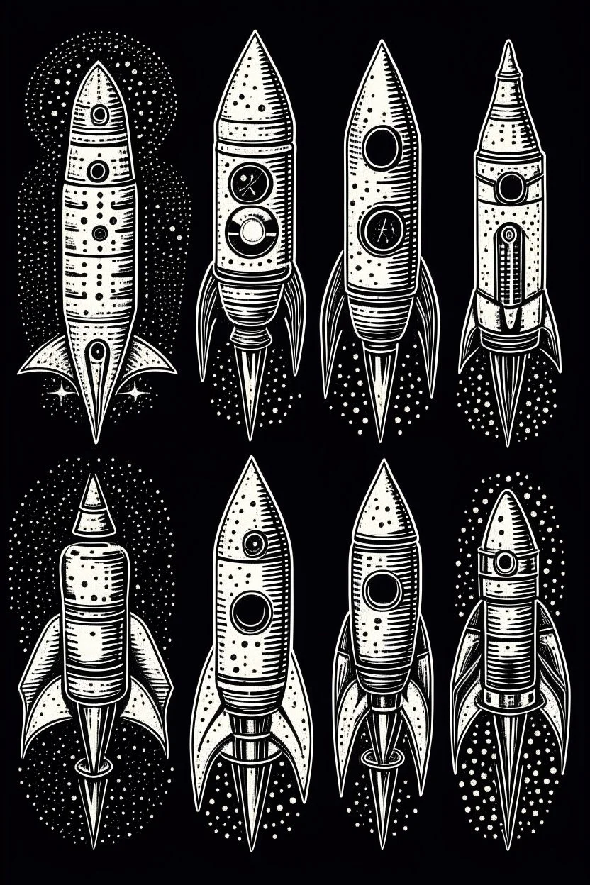 Space Rockets design, sophisticated, dominating design