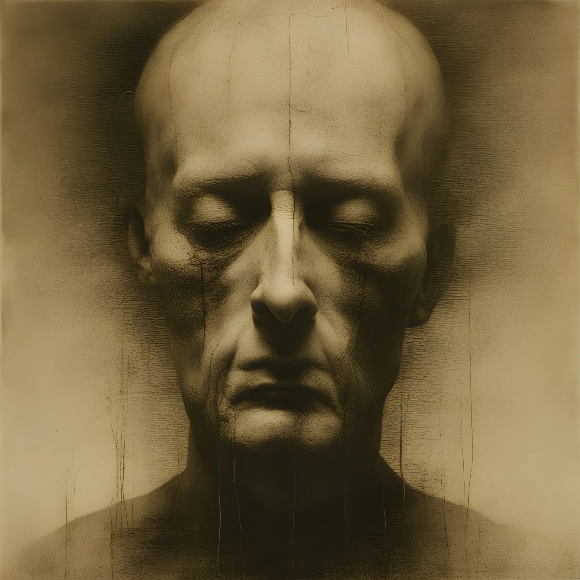 Borderline personality, flicker of self awakening dawned on man, Momentary Lapse of Reason, by Nicola Samori, Max Ernst, Stephen Gammell, surreal, intricately detailed,