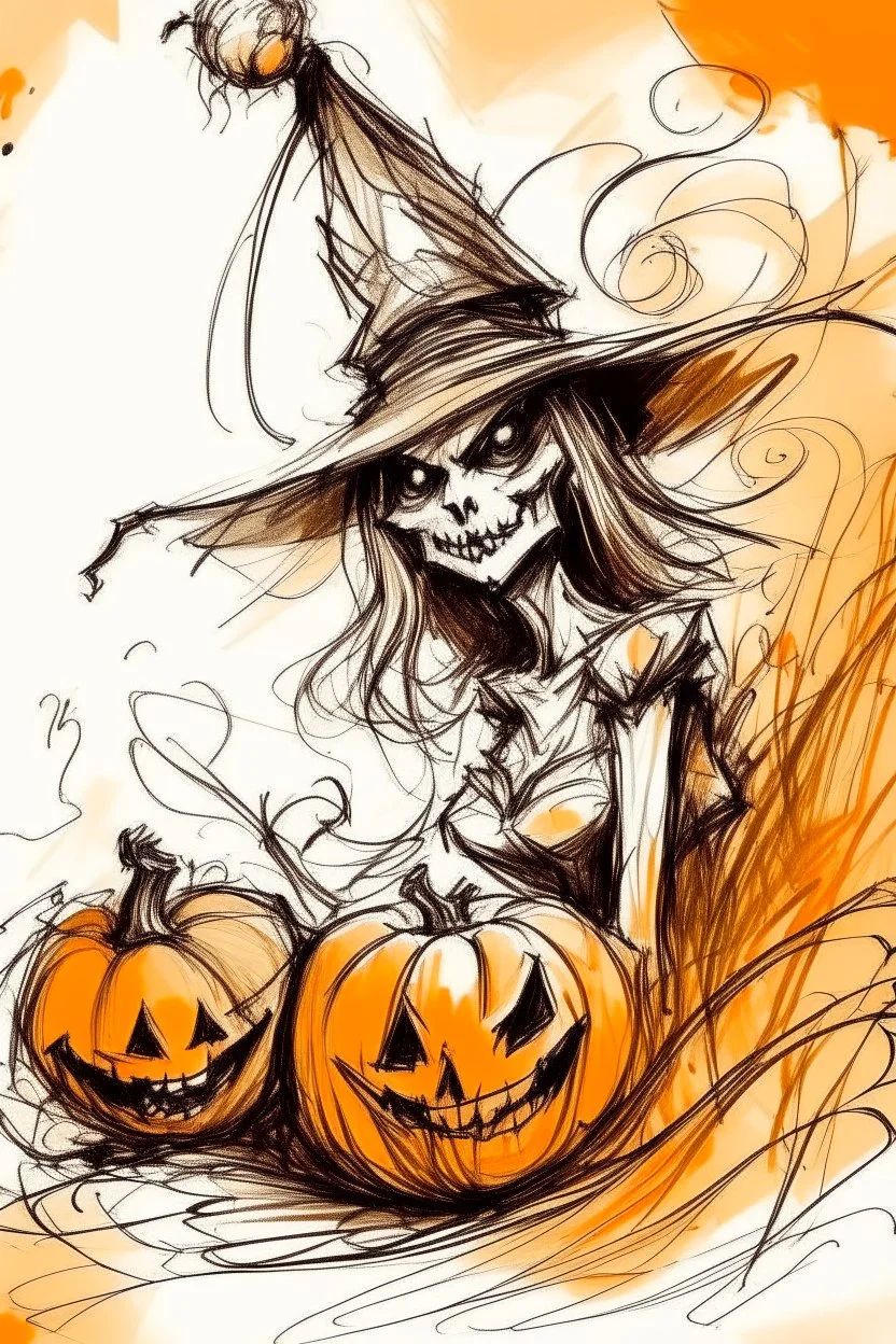 Halloween sketch artistic