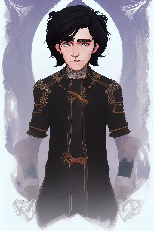 black hair freckles blue eyes young wizard beardsley