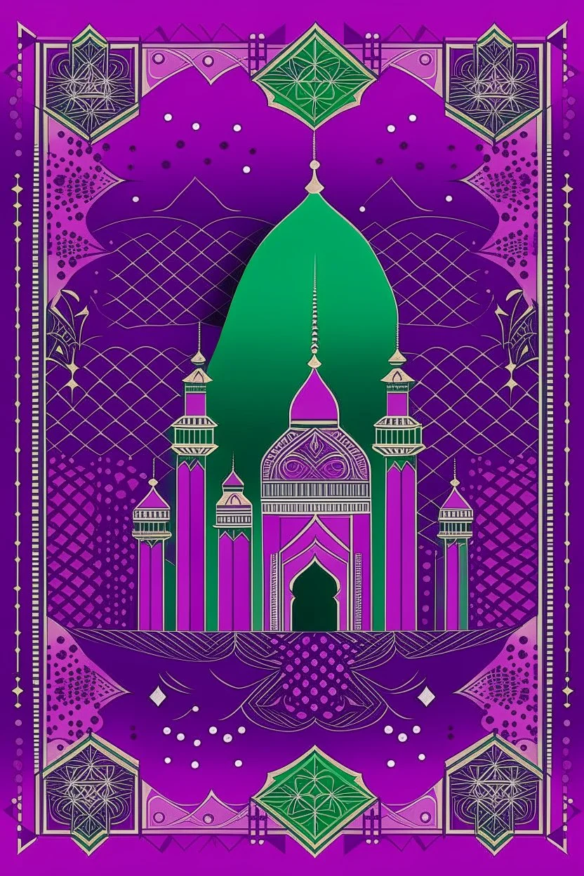 Saudi National Day SDO Patterned Purple Background