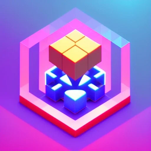 isometric cclean art of super cute game icon, soft lighting, soft pastel gradients, high definition, 3d icon clay render, blender 3d