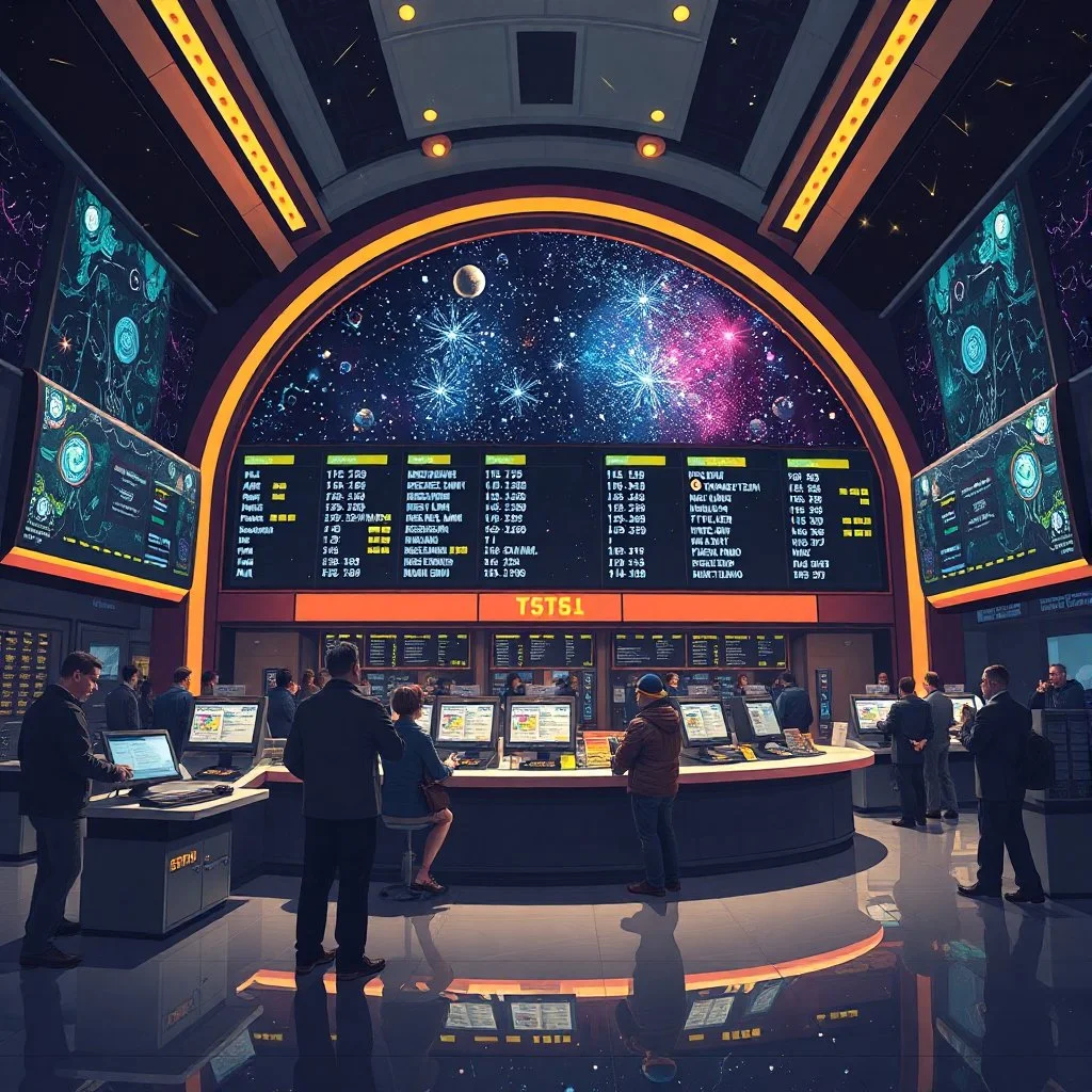 Galactic stock exchange.