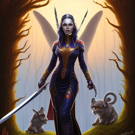  Woman mutant witchs horners forest