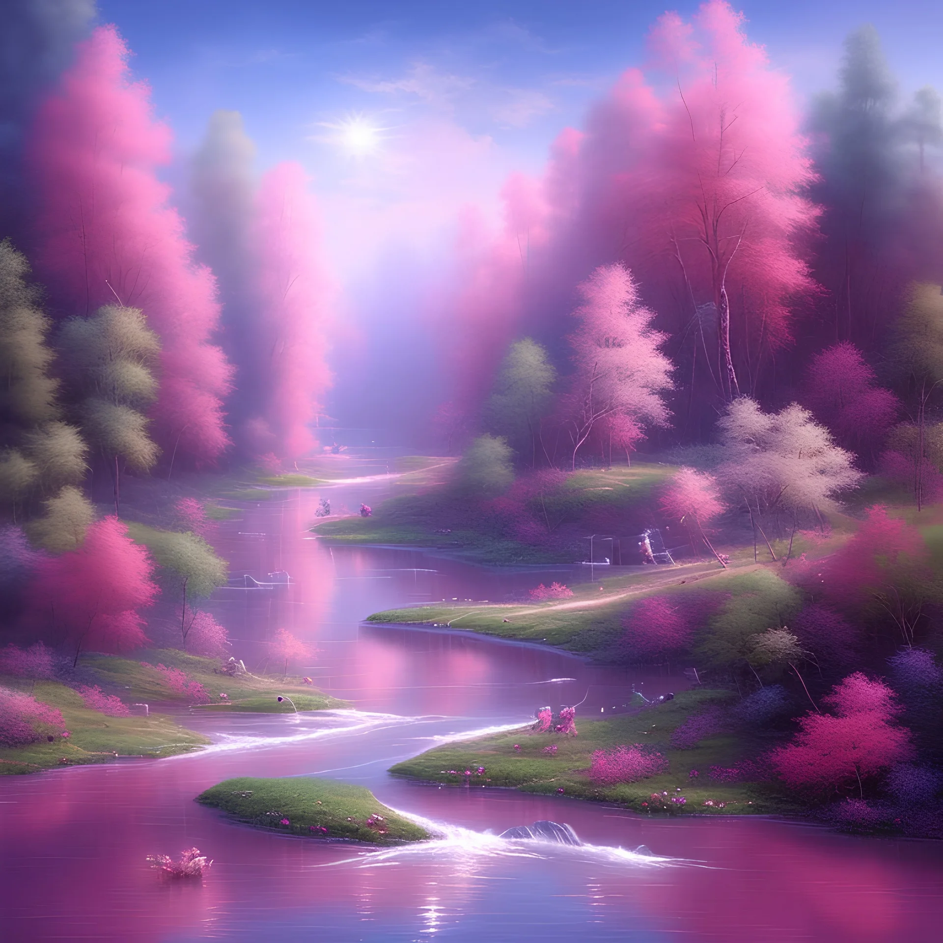 Pink river